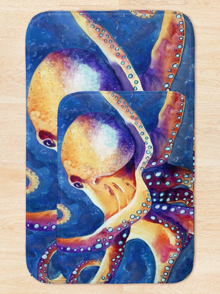 Thumbnail 5 of 6, Bath Mat, Adrift designed and sold by BrazenDesign.