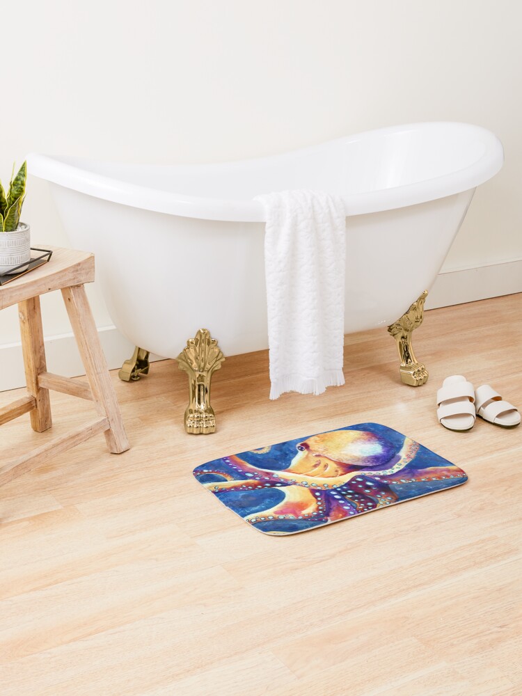 Thumbnail 2 of 6, Bath Mat, Adrift designed and sold by BrazenDesign.