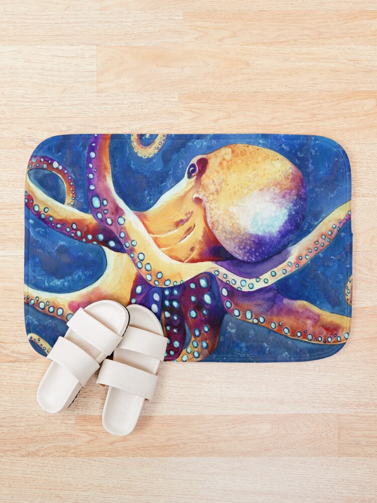 Thumbnail 1 of 6, Bath Mat, Adrift designed and sold by BrazenDesign.