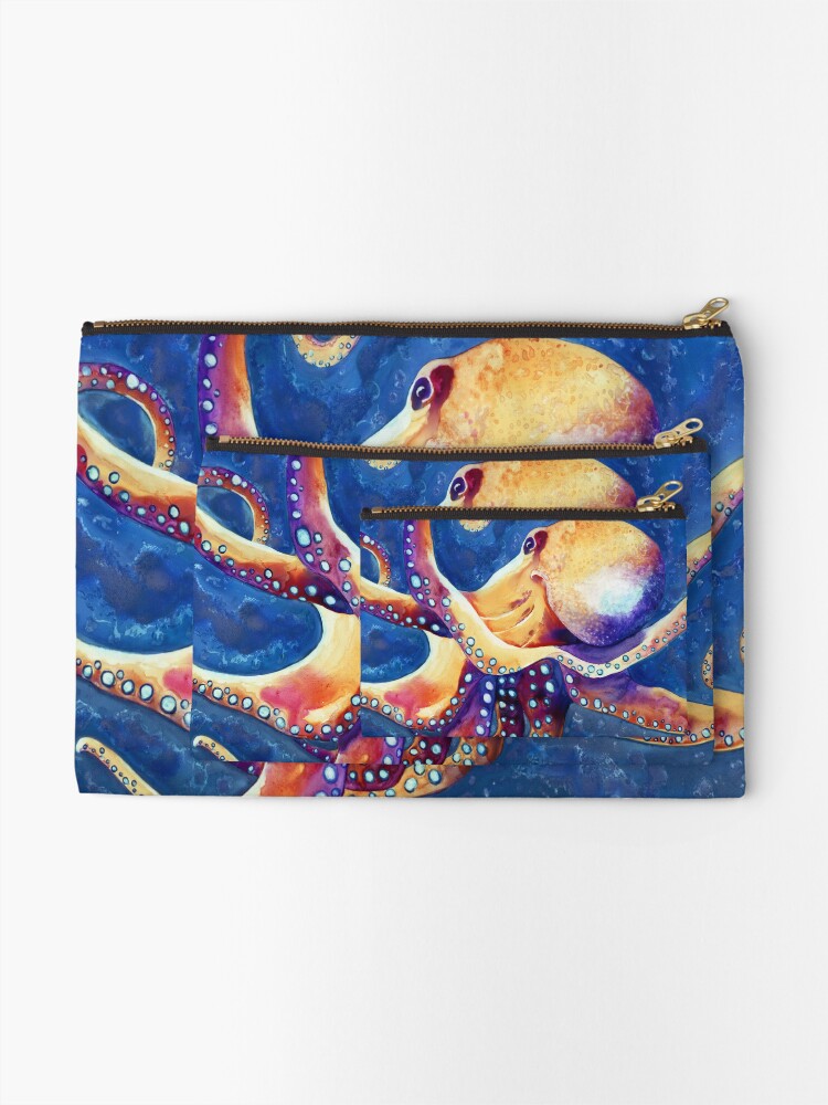Thumbnail 2 of 4, Zipper Pouch, Adrift designed and sold by BrazenDesign.