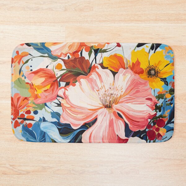 Item preview, Floral Mosaic: Artistic Composition of Vibrant Flowers designed and sold by TheFrenchVegan.