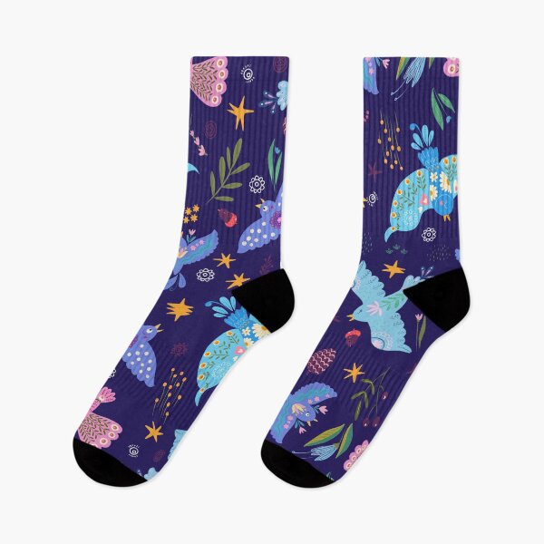 Item preview, Blue birds of happiness designed and sold by Olga Matskevich.