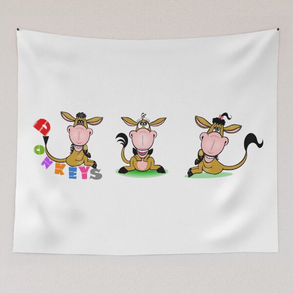 Item preview, Funny donkeys  designed and sold by Shirley cute art .