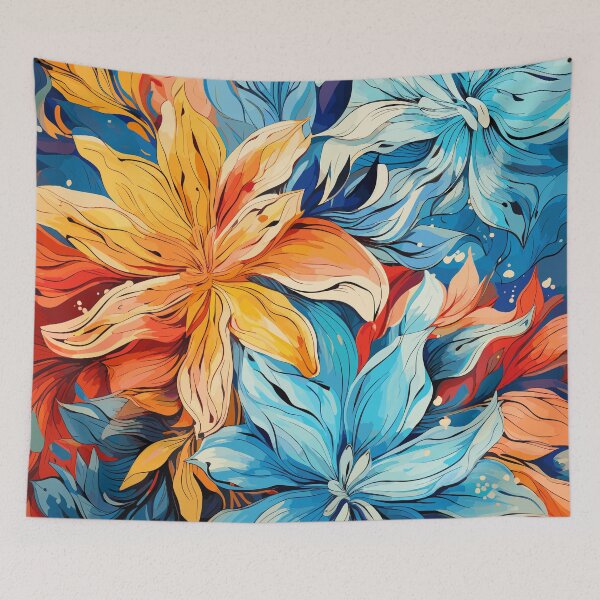 Item preview, Contemporary Floral Fusion designed and sold by TheFrenchVegan.