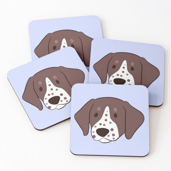 Item preview, Cute german shorthaired pointer dog face illustration  designed and sold by Yaragold.