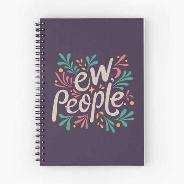 Item preview, Ew, People Introvert Funny Typography designed and sold by BluePlanet.