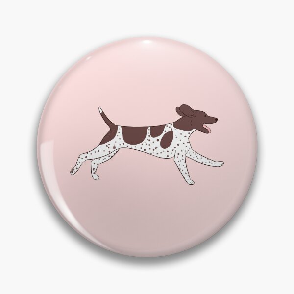 Item preview, Cute running german shorthaired pointer dog illustration  designed and sold by Yaragold.