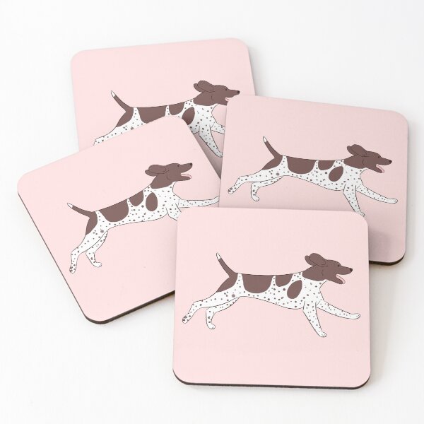 Item preview, Cute running german shorthaired pointer dog illustration  designed and sold by Yaragold.