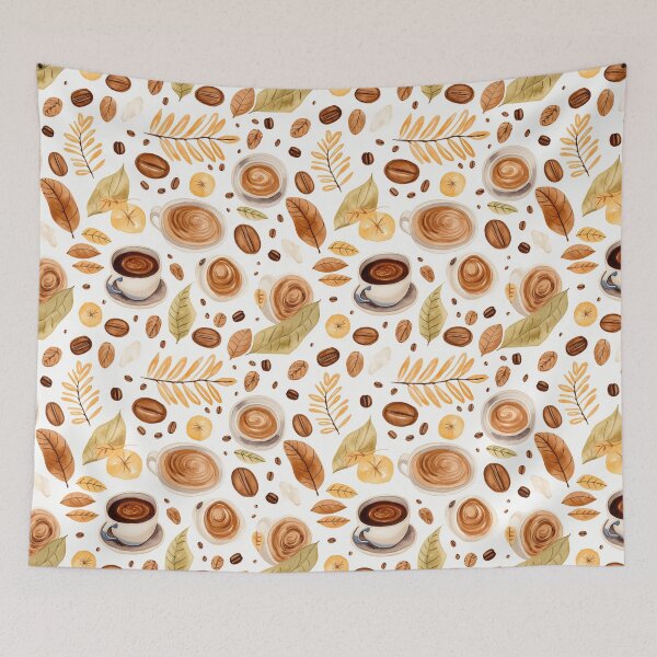 Item preview, watercolor cup of Coffee Pattern designed and sold by SweetEvolution.