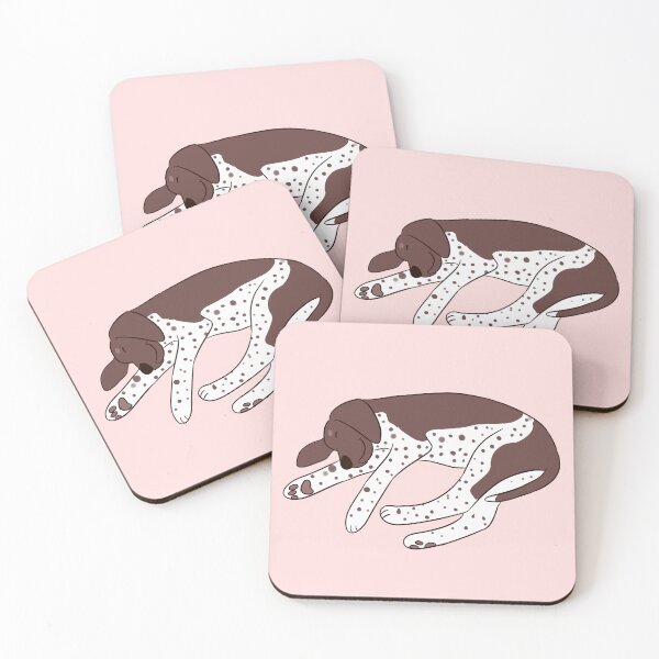 Item preview, Cute sleeping german shorthaired pointer dog illustration  designed and sold by Yaragold.