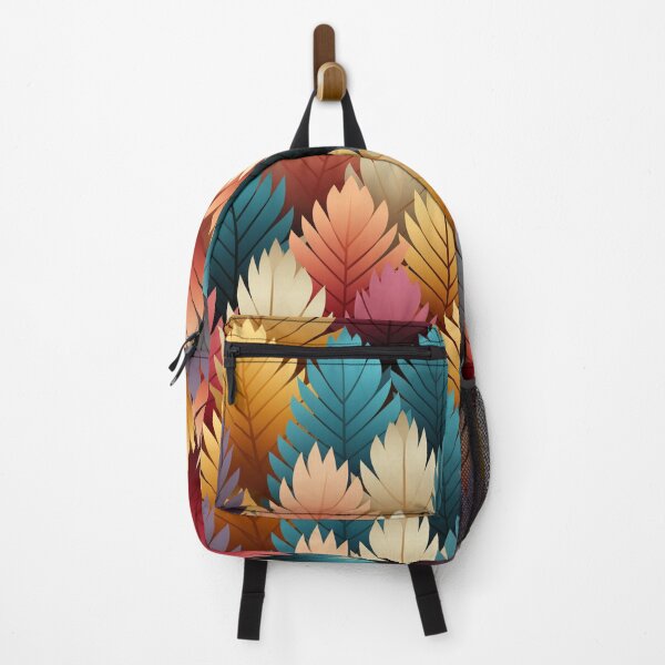 Item preview, Autumn Fern Mirage: A Vibrant Leafy Chevron & Fractal Fusion designed and sold by Panadis.