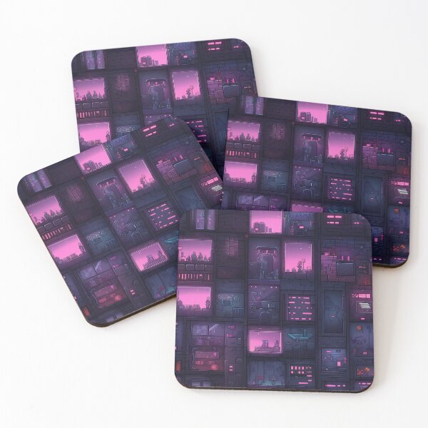 Item preview, Cyberpunk Future Cityscape Pattern designed and sold by SchorlCraft.
