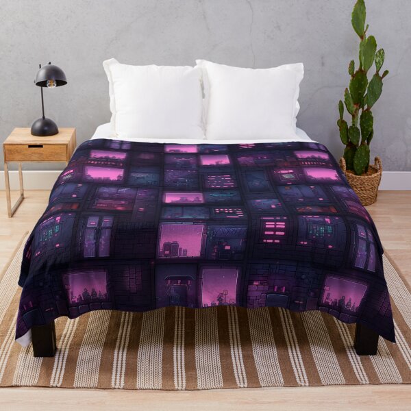 Item preview, Cyberpunk Future Cityscape Pattern designed and sold by SchorlCraft.