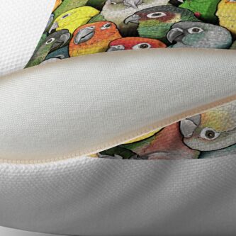 Alternate view of Colour of Conures Throw Pillow