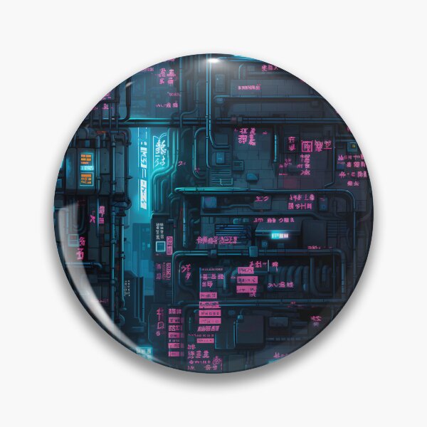 Item preview, Cyberpunk Future Cityscape Pattern designed and sold by SchorlCraft.