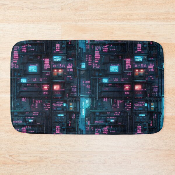 Item preview, Cyberpunk Future Cityscape Pattern designed and sold by SchorlCraft.