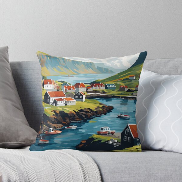 Item preview, A Pop Art Travel Print of the Faroe Islands - Denmark designed and sold by StudioRedKoala.