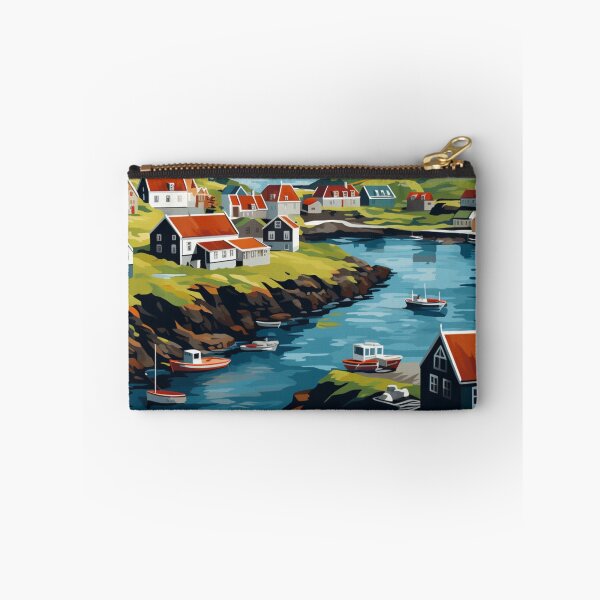 Item preview, A Pop Art Travel Print of the Faroe Islands - Denmark designed and sold by StudioRedKoala.