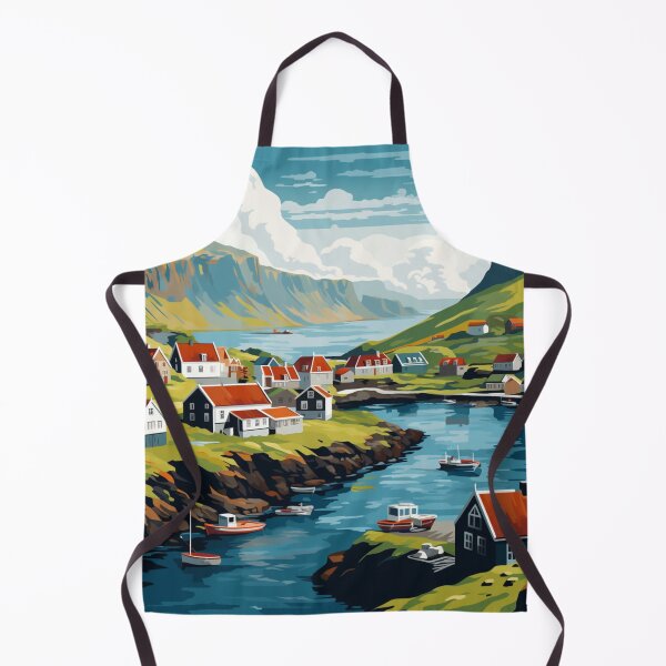 Item preview, A Pop Art Travel Print of the Faroe Islands - Denmark designed and sold by StudioRedKoala.