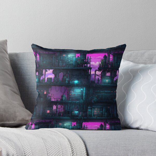 Item preview, Cyberpunk Future Cityscape Pattern designed and sold by SchorlCraft.