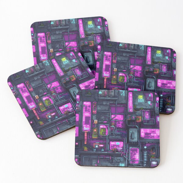 Item preview, Cyberpunk Future Cityscape Pattern designed and sold by SchorlCraft.