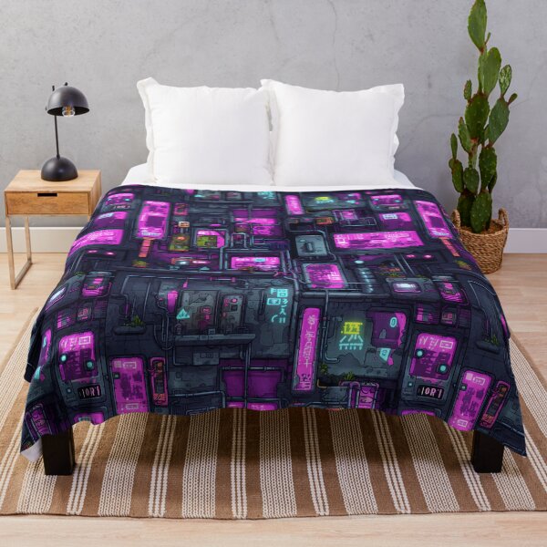 Item preview, Cyberpunk Future Cityscape Pattern designed and sold by SchorlCraft.