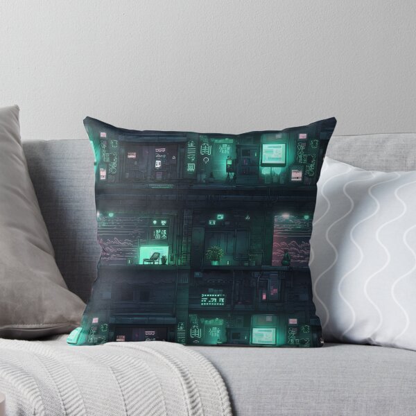 Item preview, Cyberpunk Future Cityscape Pattern designed and sold by SchorlCraft.