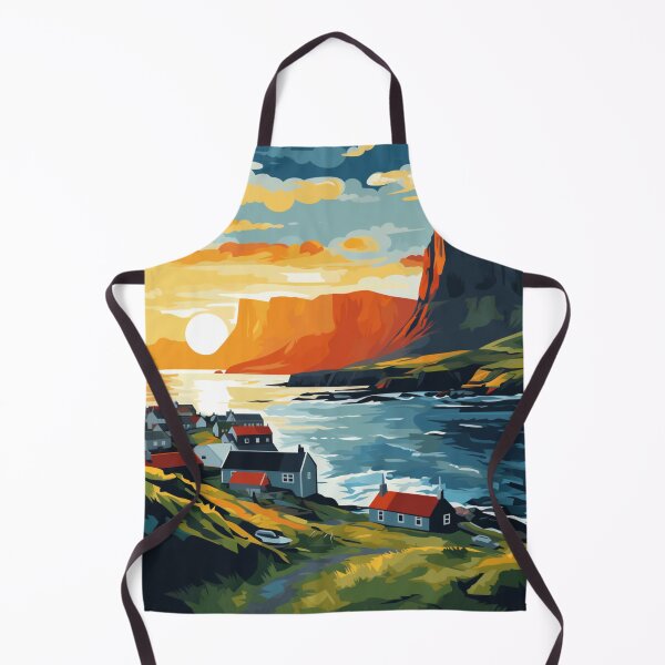 Item preview, A Pop Art Travel Print of the Faroe Islands - Denmark designed and sold by StudioRedKoala.