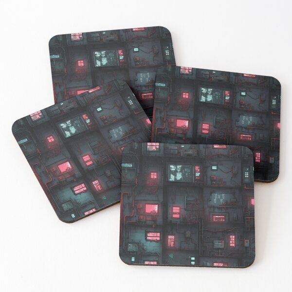 Item preview, Cyberpunk Future Cityscape Pattern designed and sold by SchorlCraft.