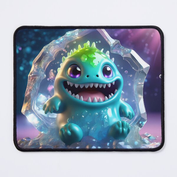 Item preview, Light blue slime monster sitting designed and sold by Maths-4-Nerds.