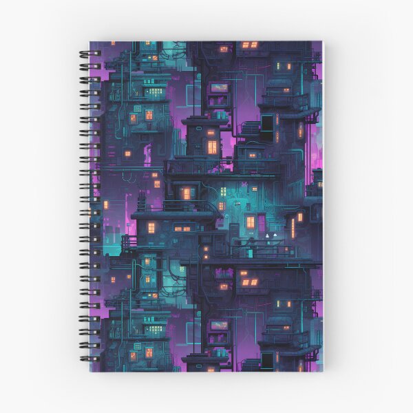 Item preview, Cyberpunk Future Cityscape Pattern designed and sold by SchorlCraft.