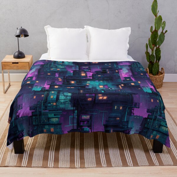 Item preview, Cyberpunk Future Cityscape Pattern designed and sold by SchorlCraft.