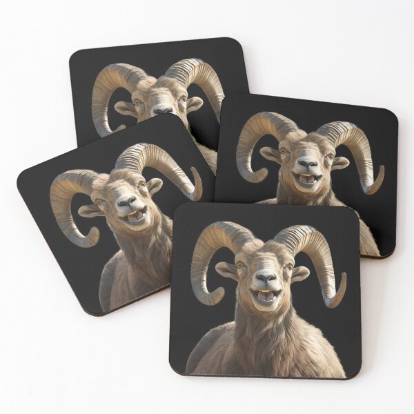 Item preview, Modern design reminiscent of a painted animal head of an ibex designed and sold by Pflugart.