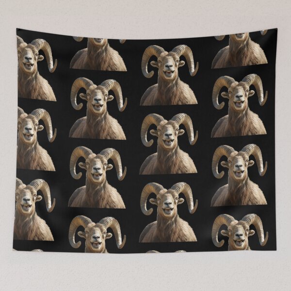 Item preview, Modern design reminiscent of a painted animal head of an ibex designed and sold by Pflugart.