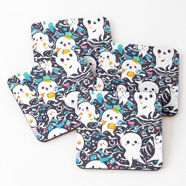 Item preview, Friendly Hauntings , Halloween Ghost Pattern Delights designed and sold by thaifairs.