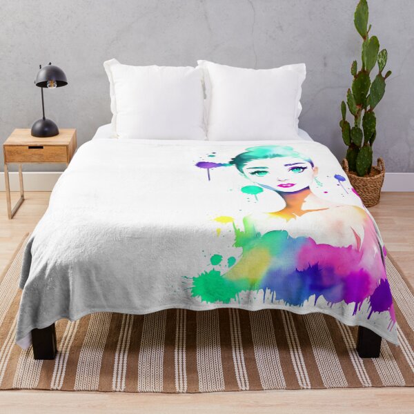 Item preview, Audrey Hepburn Watercolor Splash art designed and sold by Sam Spade.