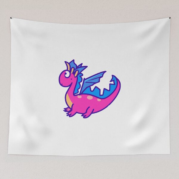 Item preview, Cute surprised Pink and Blue Dragon designed and sold by MaxandMiaTwins.