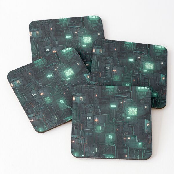 Item preview, Cyberpunk Future Cityscape Pattern designed and sold by SchorlCraft.