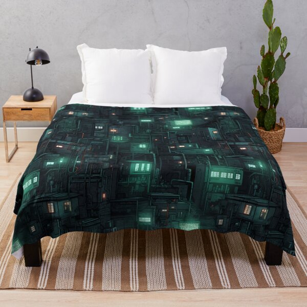 Item preview, Cyberpunk Future Cityscape Pattern designed and sold by SchorlCraft.