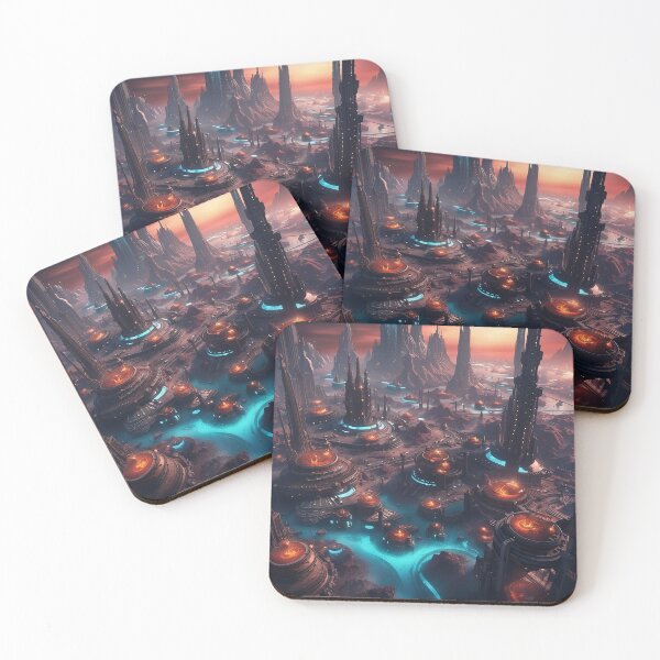 Item preview, Exoplanet Metropolis designed and sold by AICreativeArts.