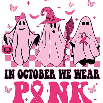 In October We Wear Pink Cute Cat Breast Cancer Awareness Shirt, Halloween  Candy Jar Ideas
