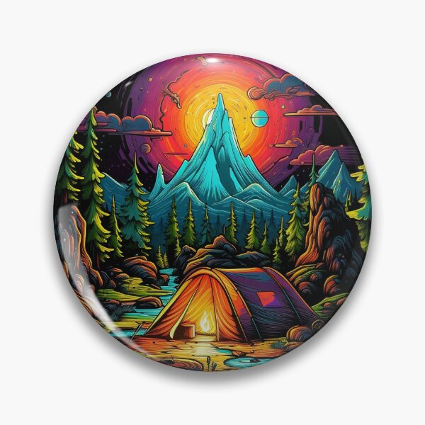Item preview, Psychedelic Mountain Camping: High Altitude Escape designed and sold by PsyCloth.