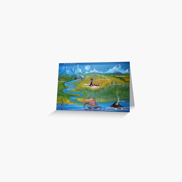 MAP OF WOODLANDS Greeting Card