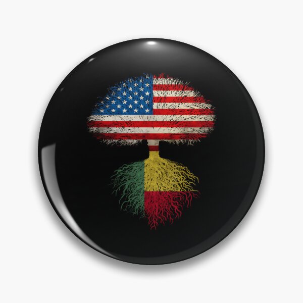 Item preview, American Flag Beninese Roots Benin Flag 	 designed and sold by mpbqzfls15.