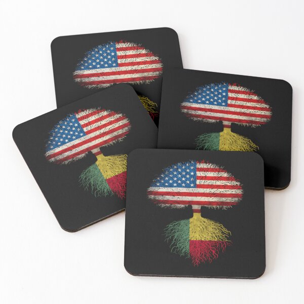 Item preview, American Flag Beninese Roots Benin Flag 	 designed and sold by mpbqzfls15.