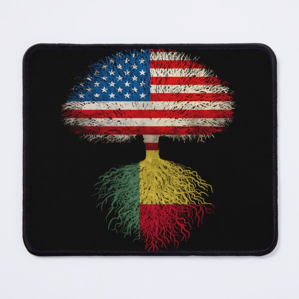 Item preview, American Flag Beninese Roots Benin Flag designed and sold by mpbqzfls15.