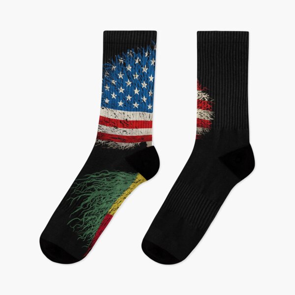 Item preview, American Flag Beninese Roots Benin Flag 	 designed and sold by mpbqzfls15.