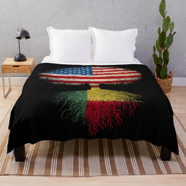 Item preview, American Flag Beninese Roots Benin Flag 	 designed and sold by mpbqzfls15.
