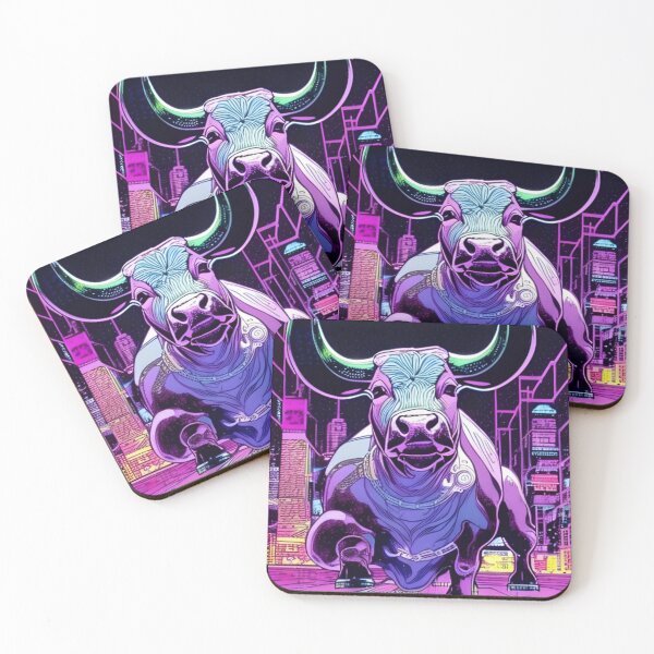 Item preview, Colorful Bull Art designed and sold by KalipsoArt.