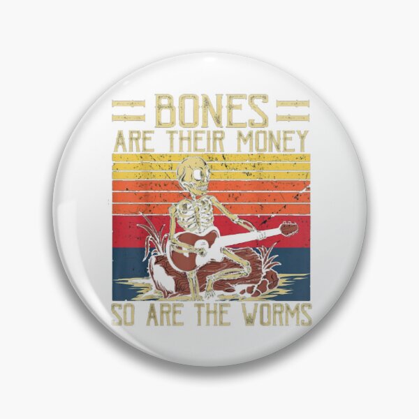 Item preview, Bones Are Their Money Skeleton Playing Guitar Retro Vintage designed and sold by nan-dlman.